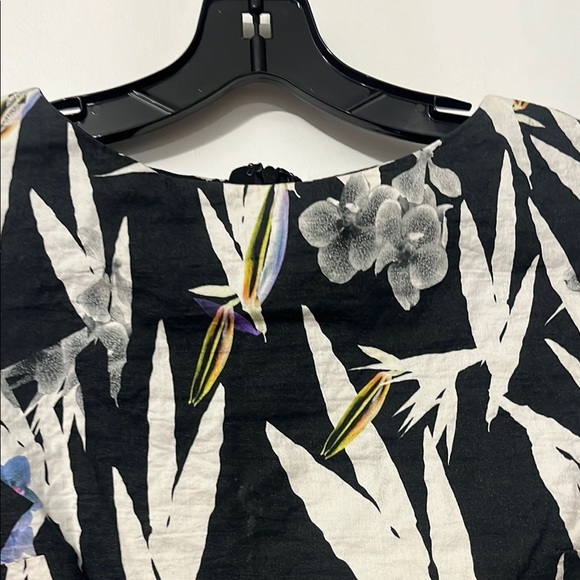 Nicole Miller Black and White Sleeveless Sheath Dress Size 4 - Picture 7 of 8